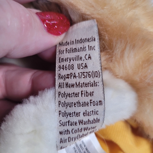 Folkmanis Orange Tabby Cat Plush Hand Puppet 8" - Picture 9 of 10